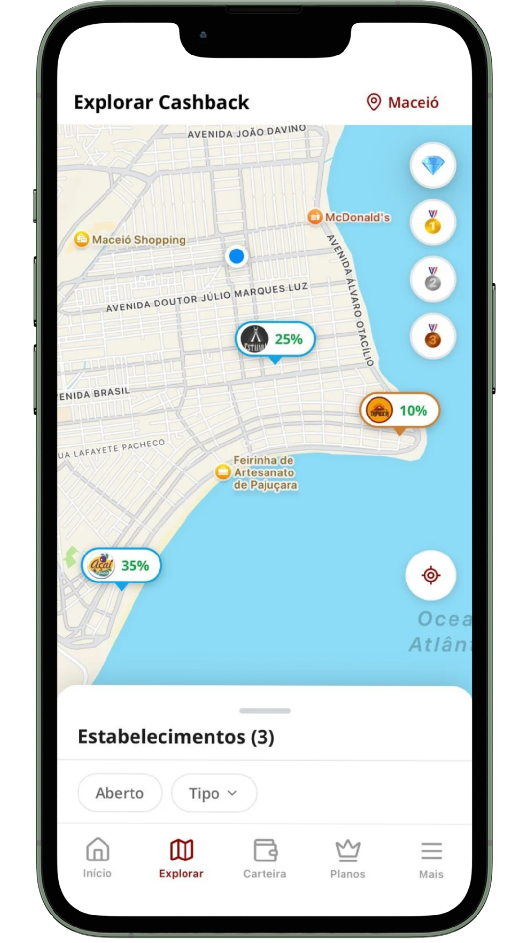 Mapa com Geolocalização